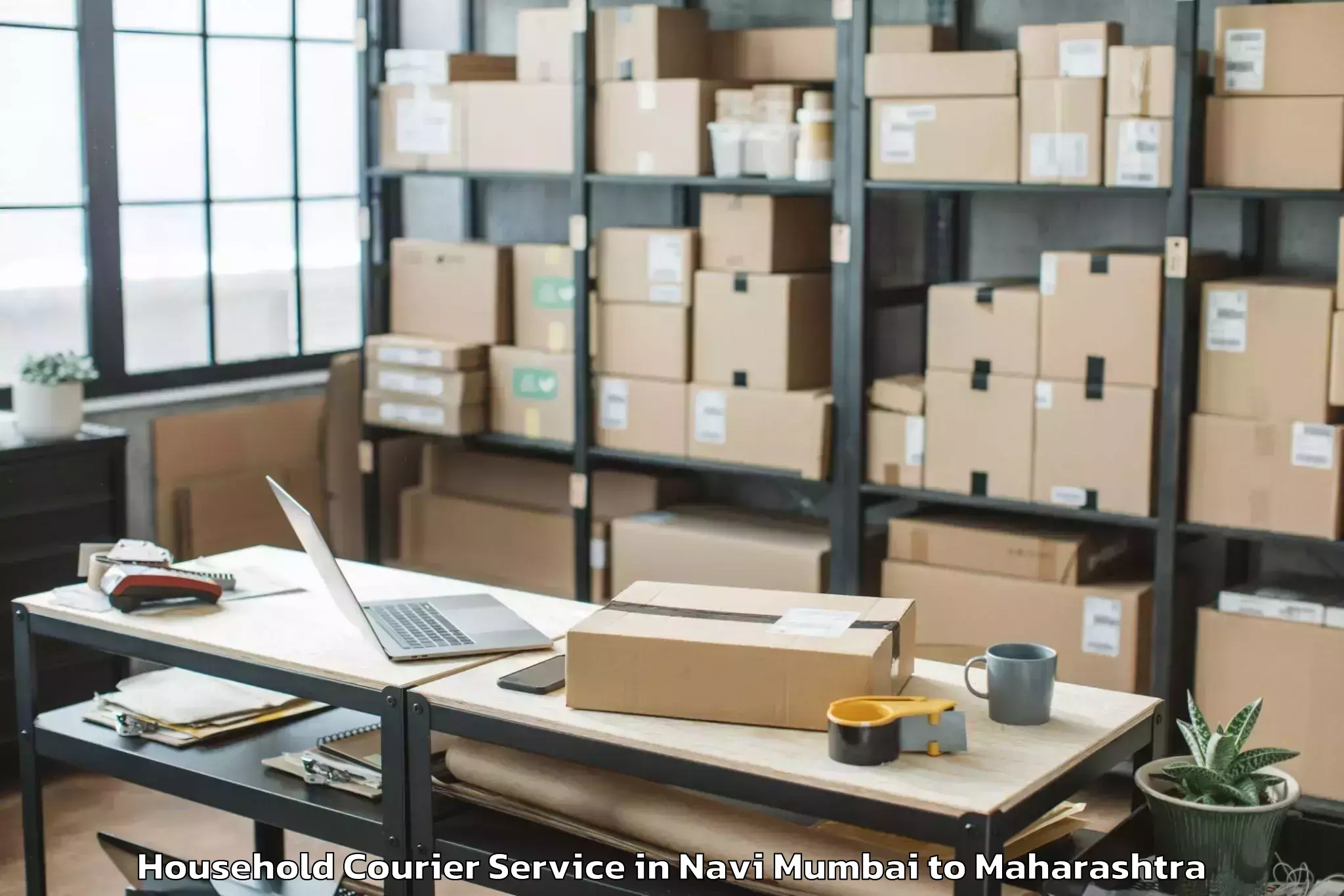 Book Navi Mumbai to Amgaon Household Courier Online